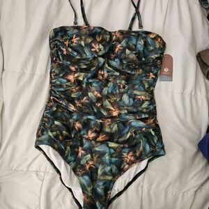 Tropical Elegance Women Swim One Piece